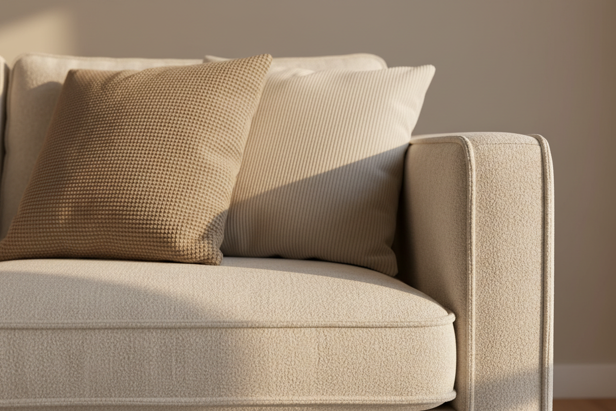Boucle Sofa Close-up