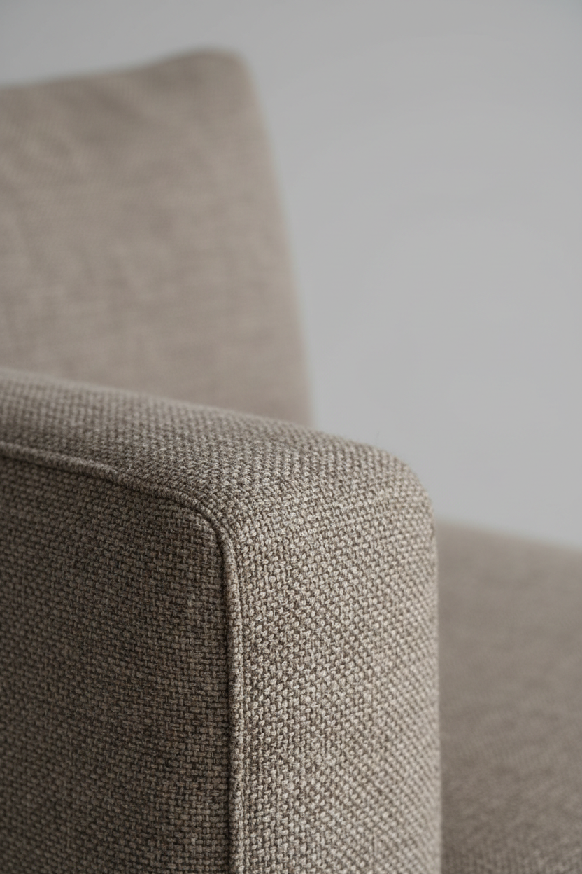 Modular Corner Seat Mist Taupe fabric texture close-up